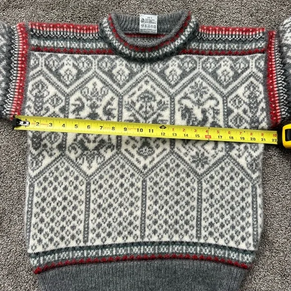 Vintage 1994 Dale of Norway Lillehammer wool sweater gray size S RARE - Picture 6 of 8